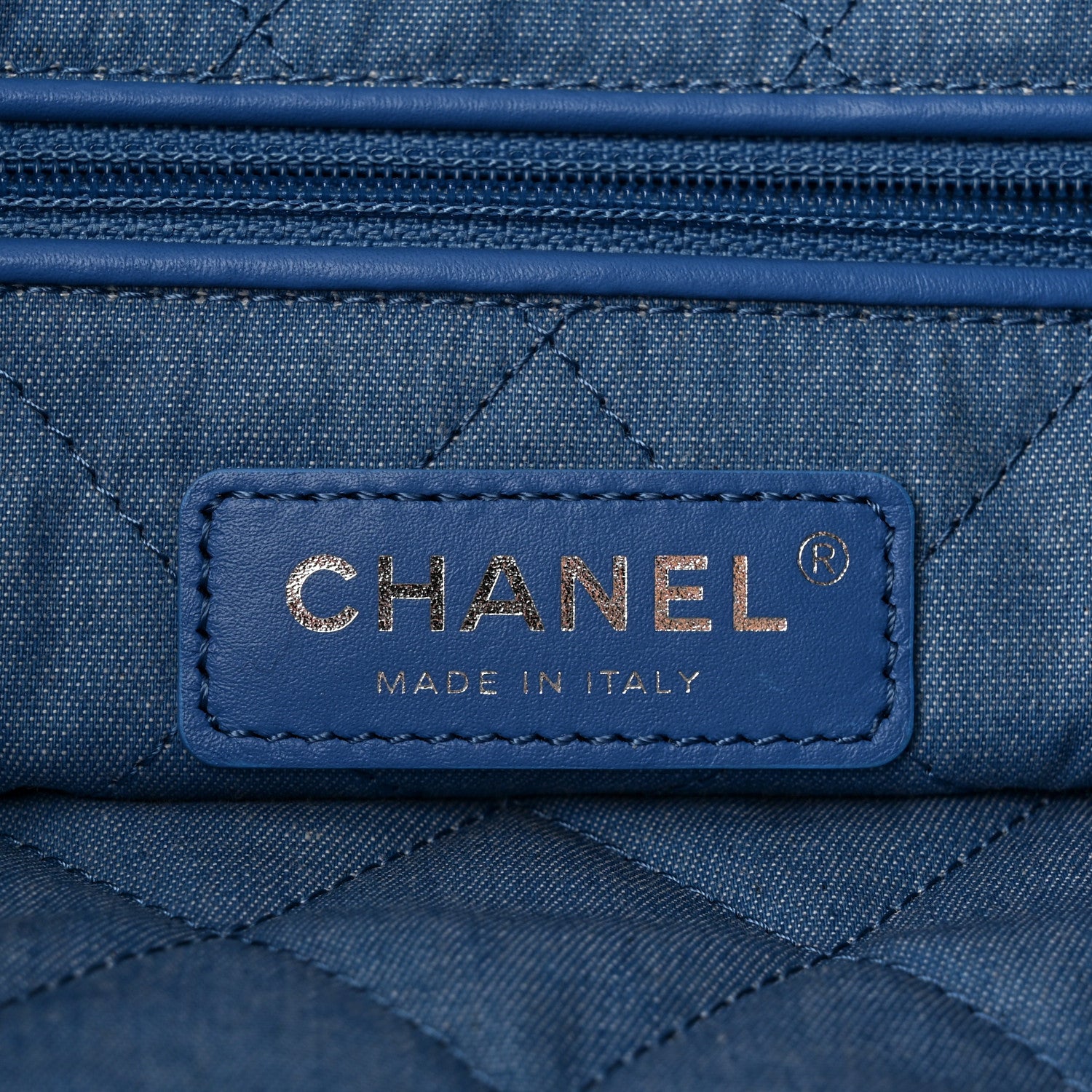 Chanel Denim Quilted Small Chanel 22 Blue 7 of 13