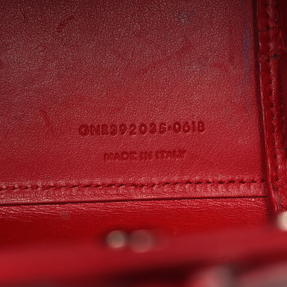 Saint Laurent Calfskin Crocodile Embossed Nano Sac De Jour Red 6 of 10