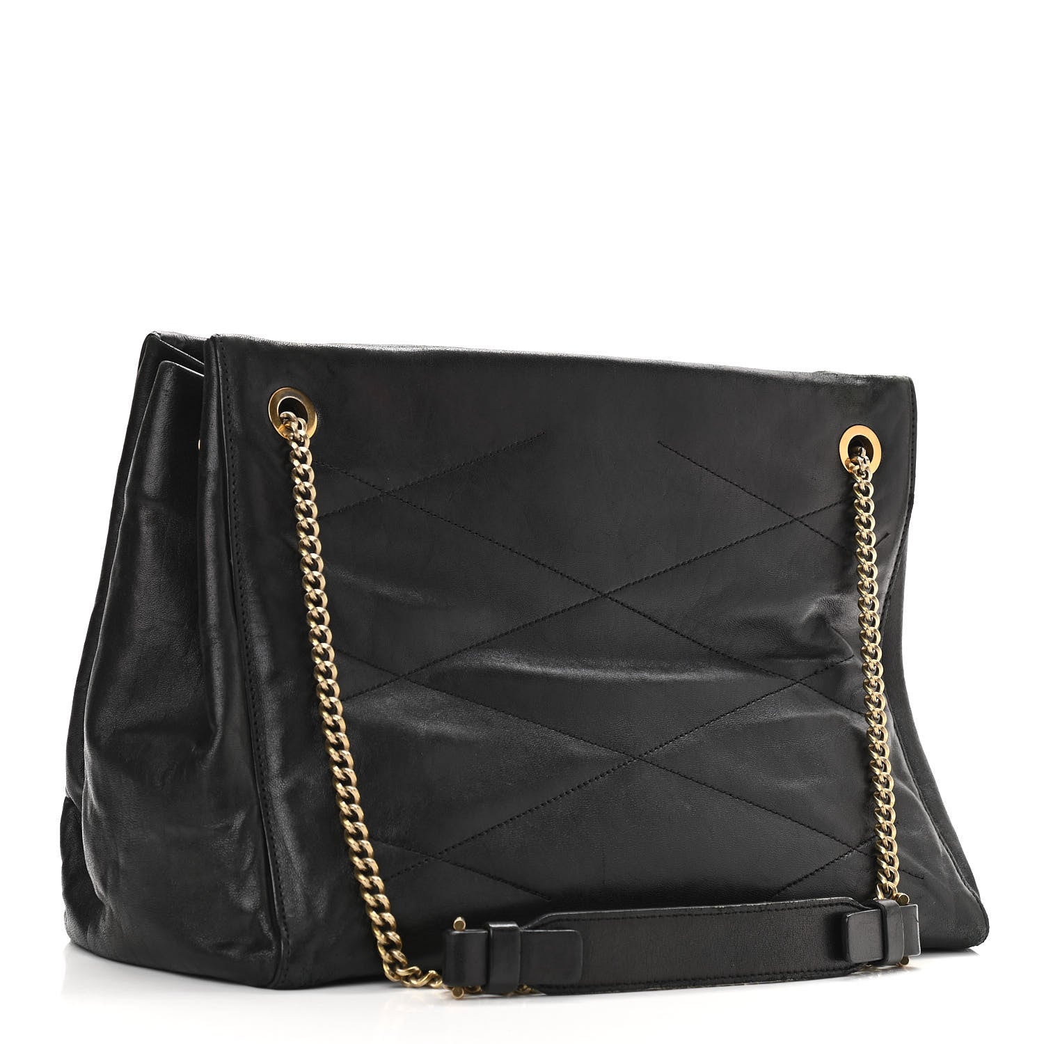 Lanvin Lambskin Quilted Medium Sugar Shoulder Bag Black 3 of 15