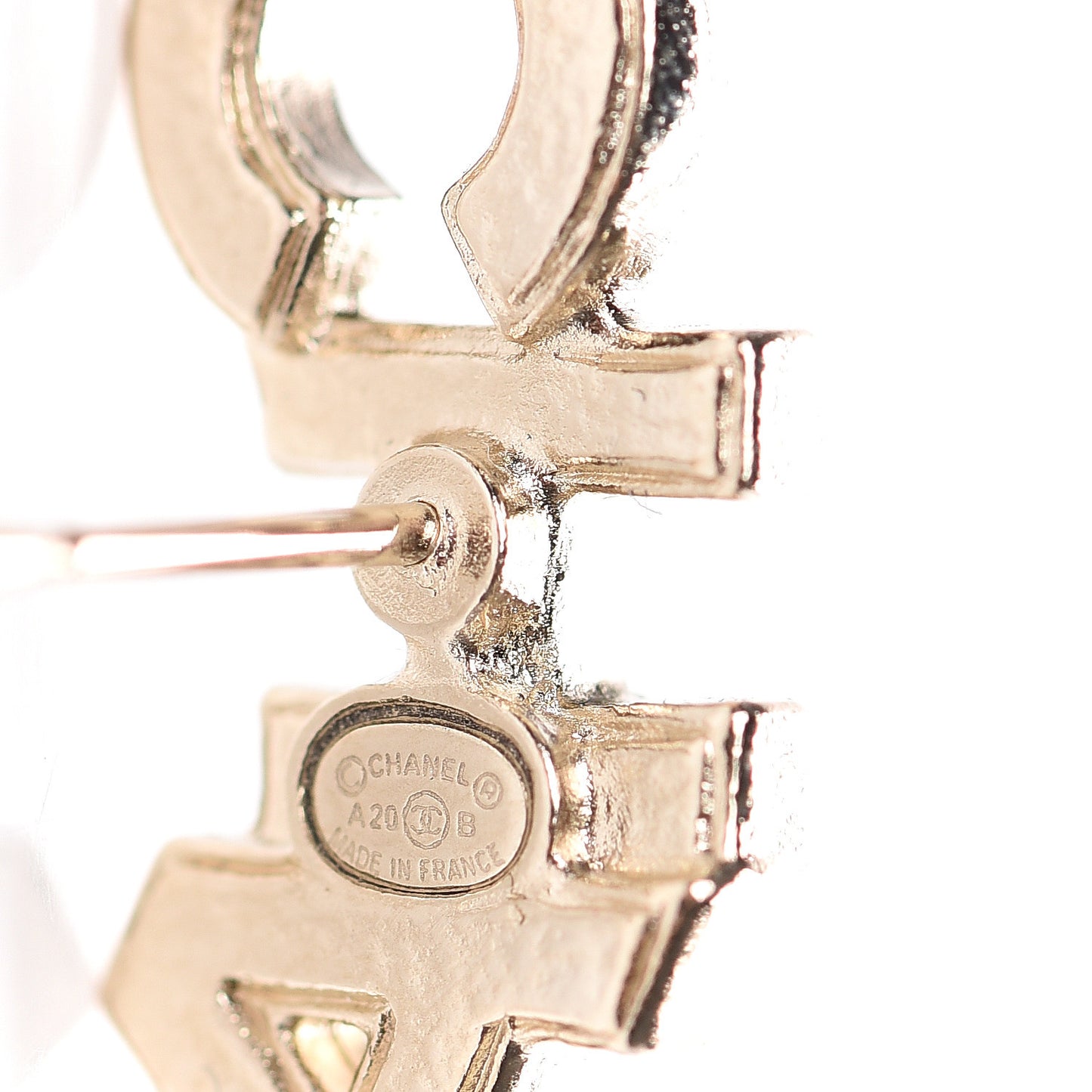 Crystal Pearl Signature Stud Earrings Gold