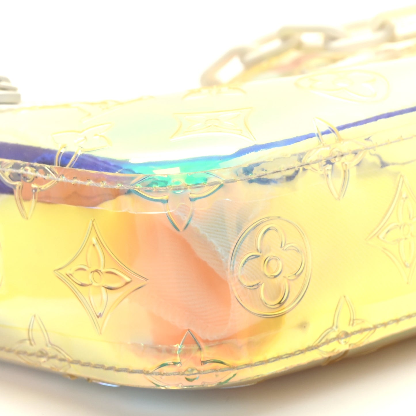 PVC Monogram Pochette Volga Iridescent Prism