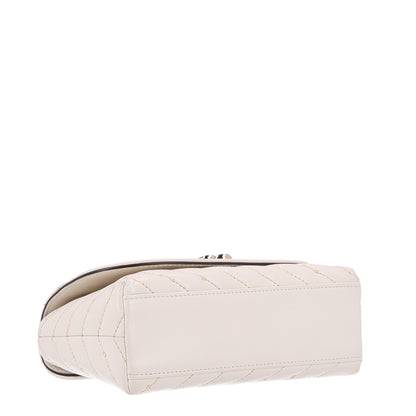 Jimmy Choo Nappa Quilted Avenue Curve Latte 4 of 10