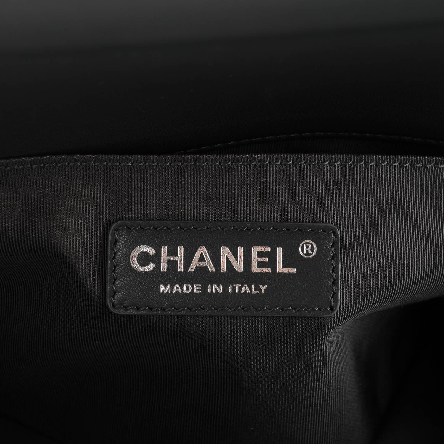 Chanel Lambskin Quilted Medium Boy Flap Dark Grey 7 of 8