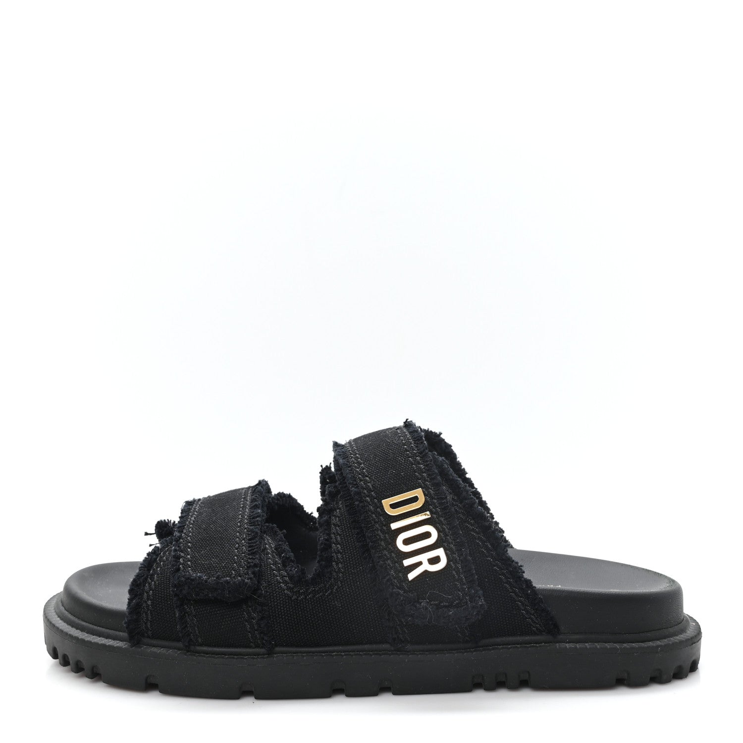 Christian Dior Woven Raffia Jute Dioract 10mm Sandals 38.5 Black 1 of 10