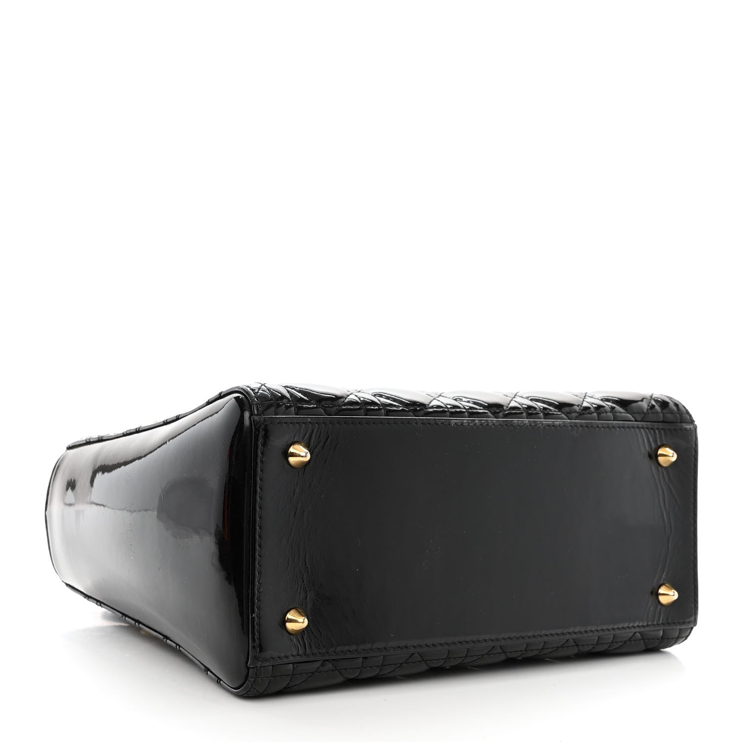 Christian Dior Patent Cannage Medium Lady Dior Black 4 of 11