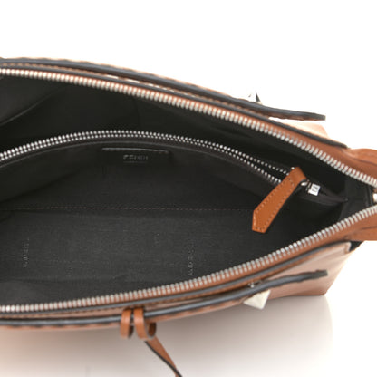 Fendi Vitello King Logo Embossed Medium By The Way Boston Bag Cuoio 5 of 12