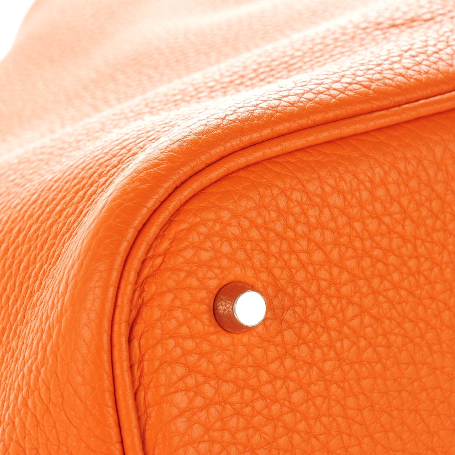 Hermes Taurillon Clemence Picotin Lock 26 GM Orange 7 of 10