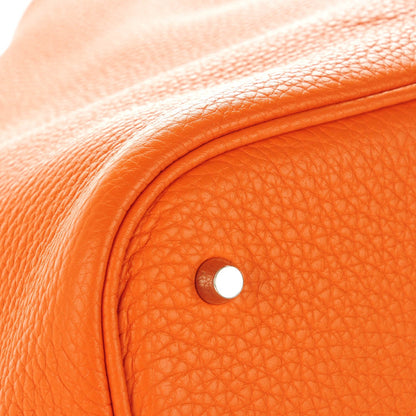 Hermes Taurillon Clemence Picotin Lock 26 GM Orange 7 of 10