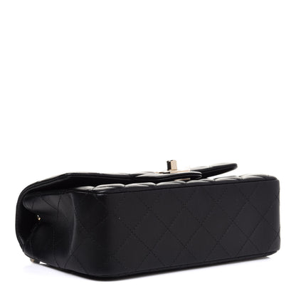 Chanel Lambskin Quilted Mini Rectangular Flap Black 4 of 12