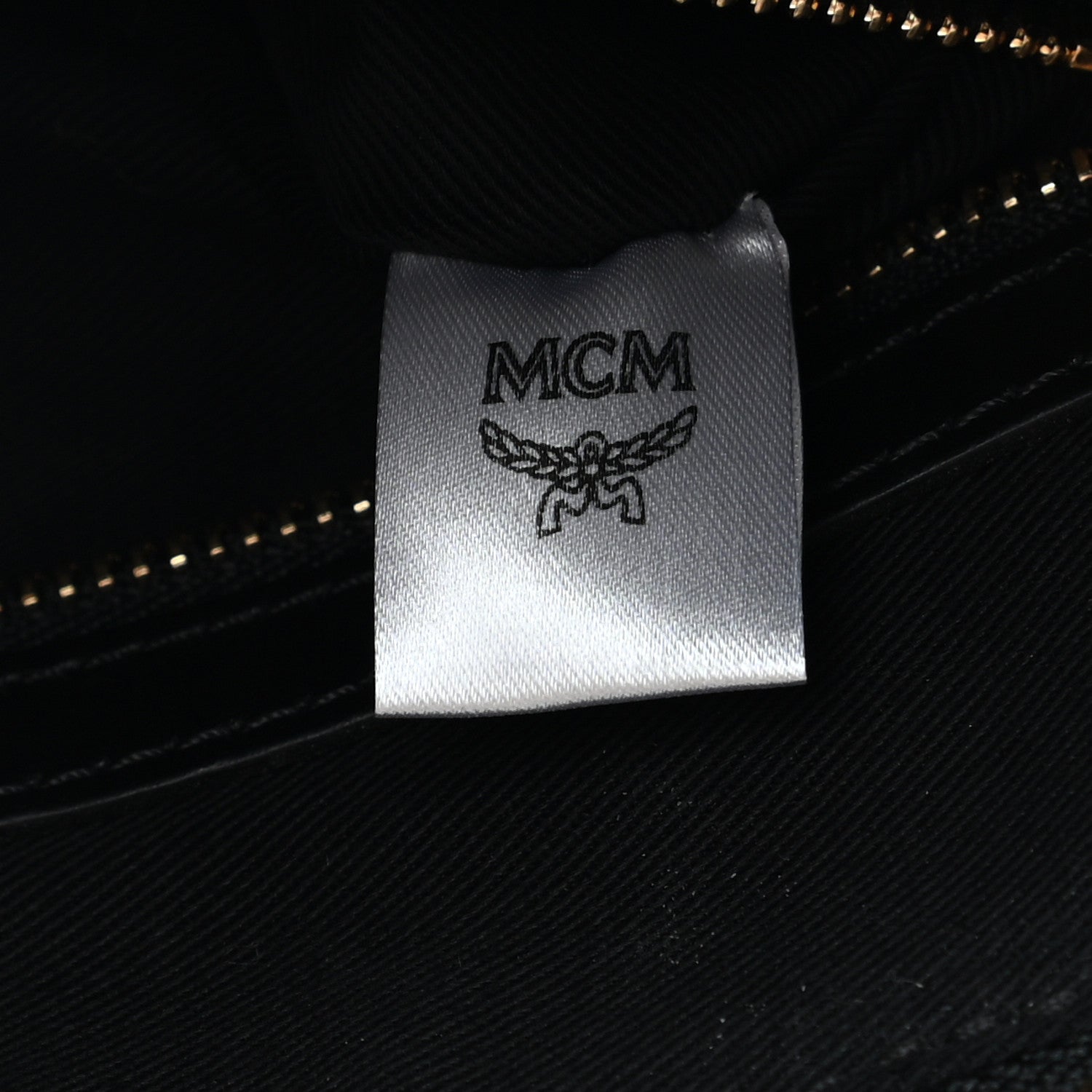 MCM Gradation Visetos Zip Pouch Black Gold 8 of 9