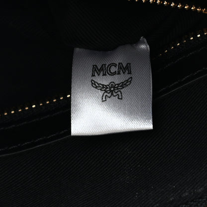 MCM Gradation Visetos Zip Pouch Black Gold 8 of 9