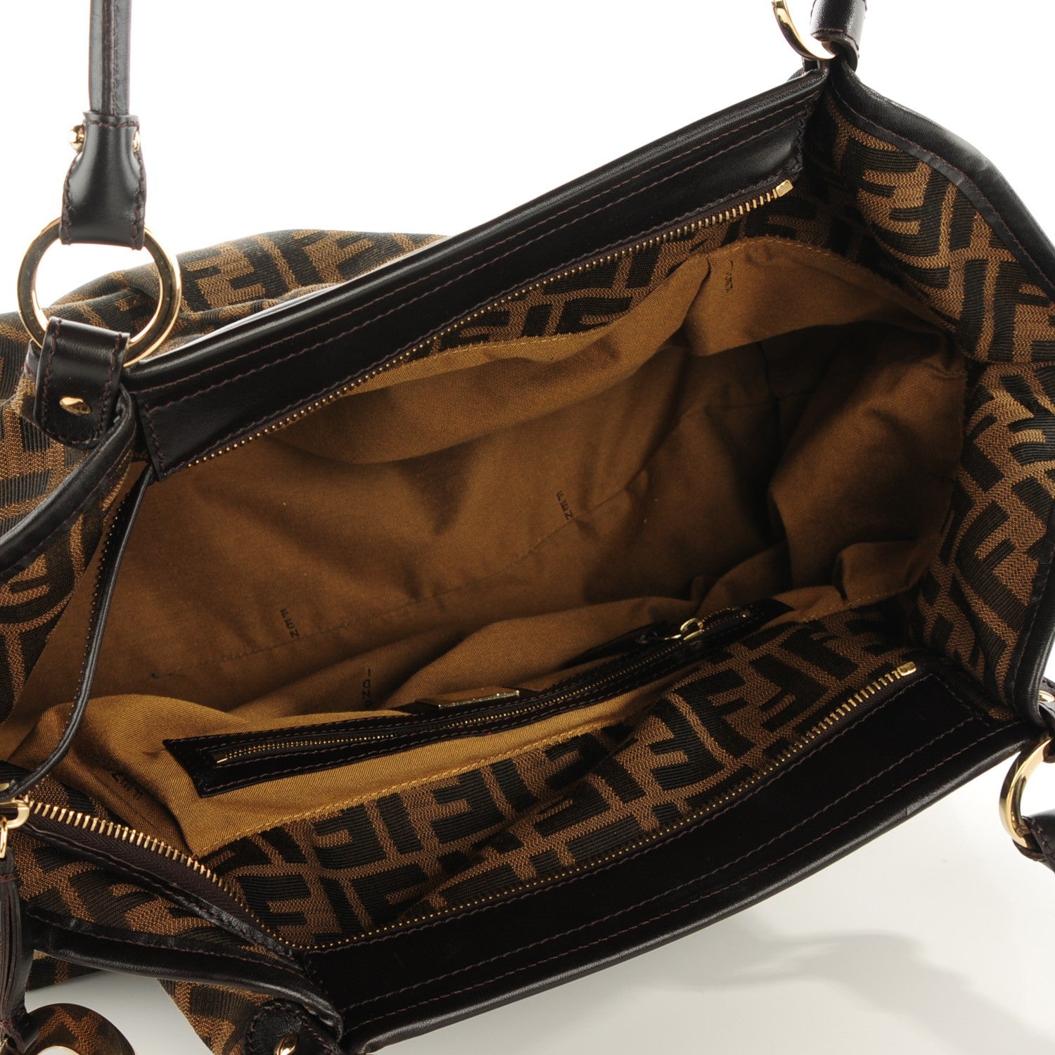 Fendi Zucca Large Chef Shopper Tote Tobacco 5 of 8