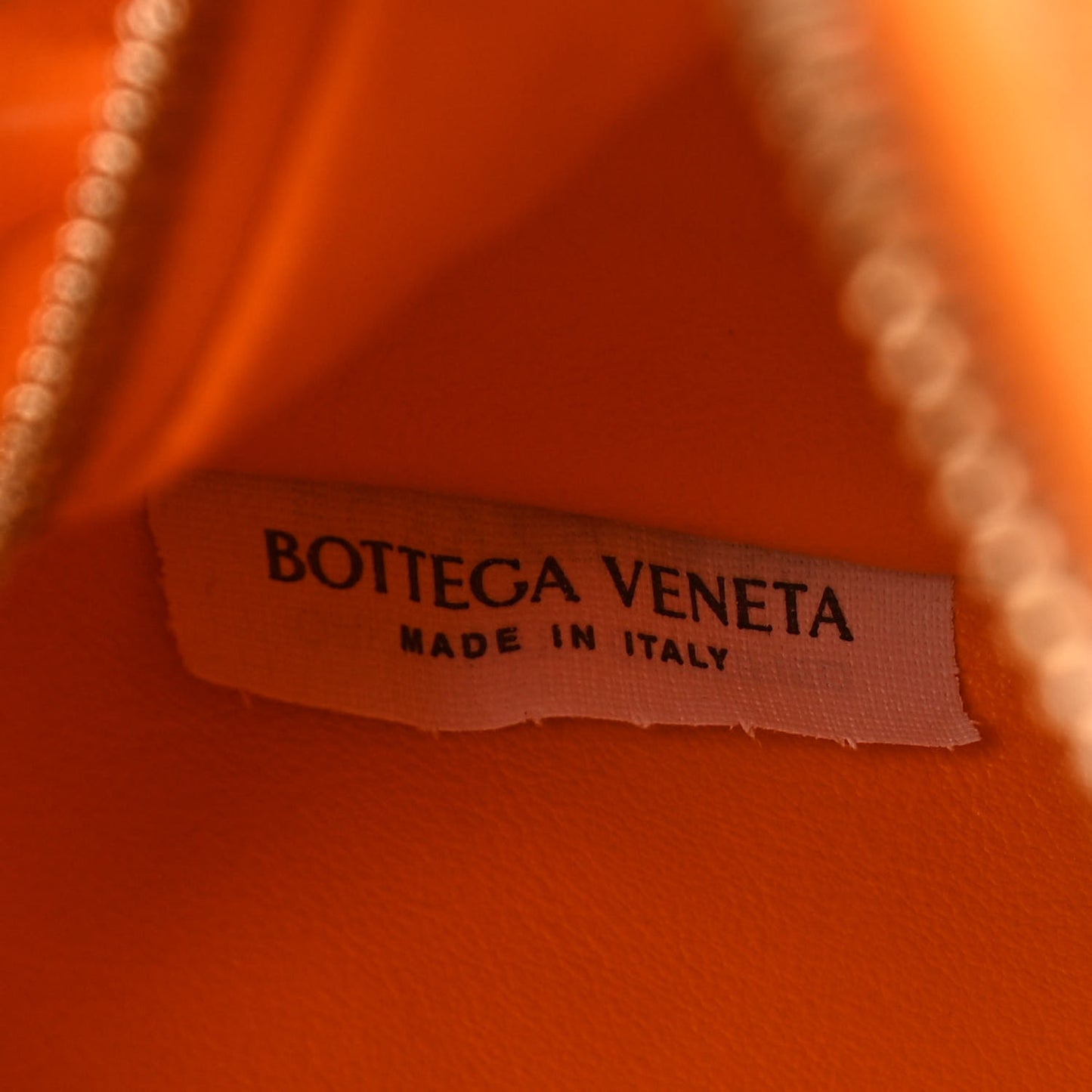 Nappa Intrecciato Mini Jodie Tangerine