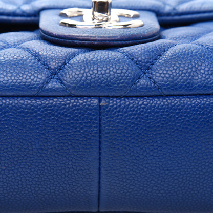 Chanel Caviar Quilted Jumbo Easy Flap Blue 32 of 35