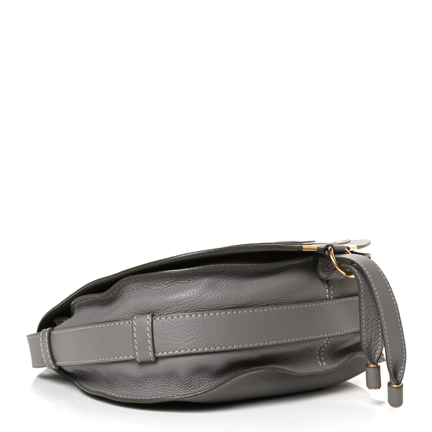 Chloe Calfskin Medium Marcie Round Crossbody Bag Cashmere Grey 4 of 10
