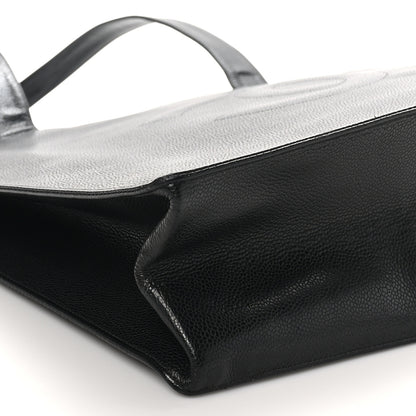 Chanel Caviar CC Tote Black 9 of 10
