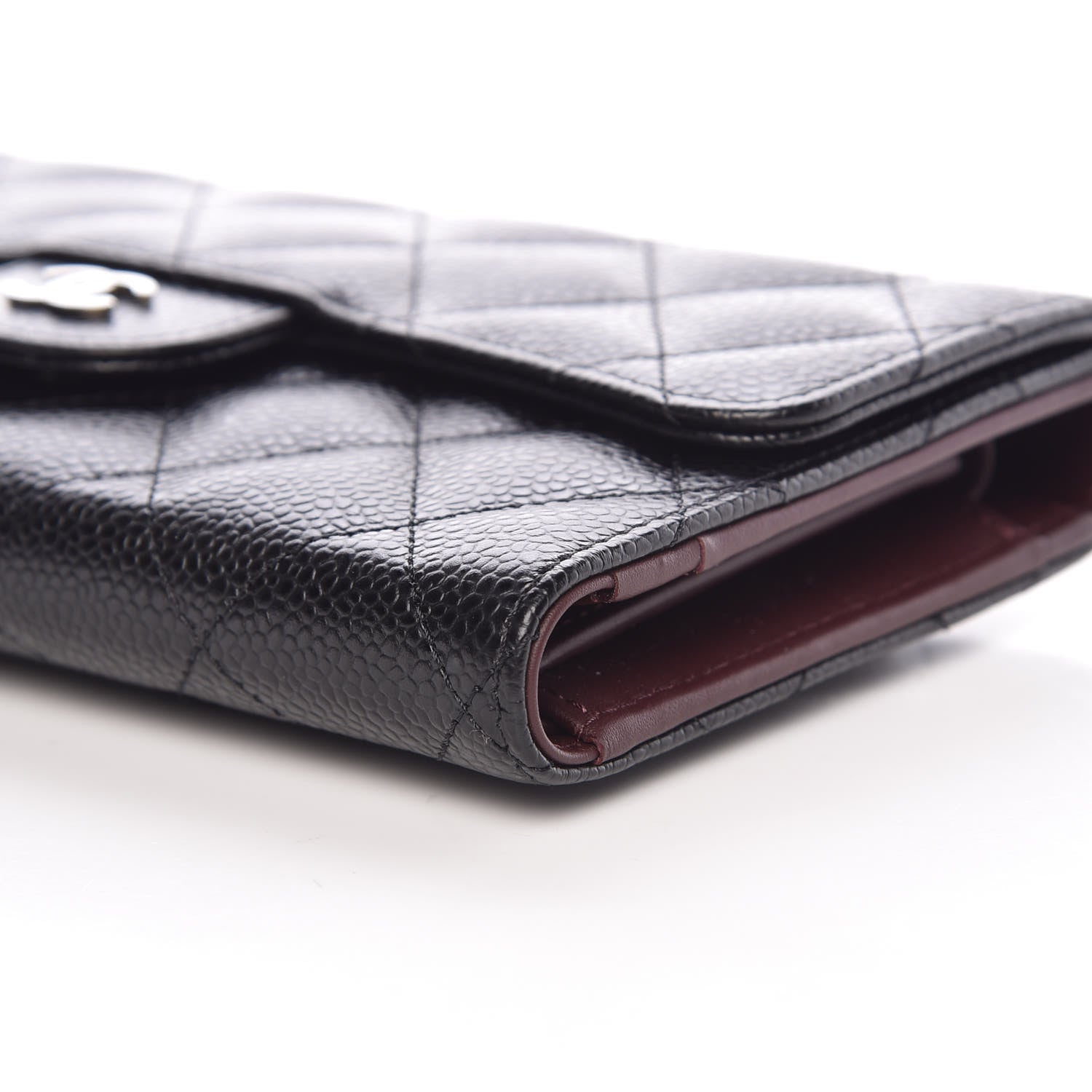 Chanel Caviar Quilted Long Flap Wallet Black 6 of 12