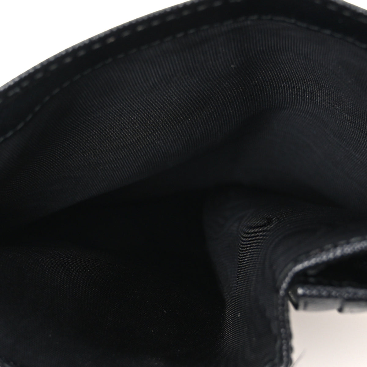 Prada Saffiano Metal Triangle Large Flap Wallet Black 7 of 8