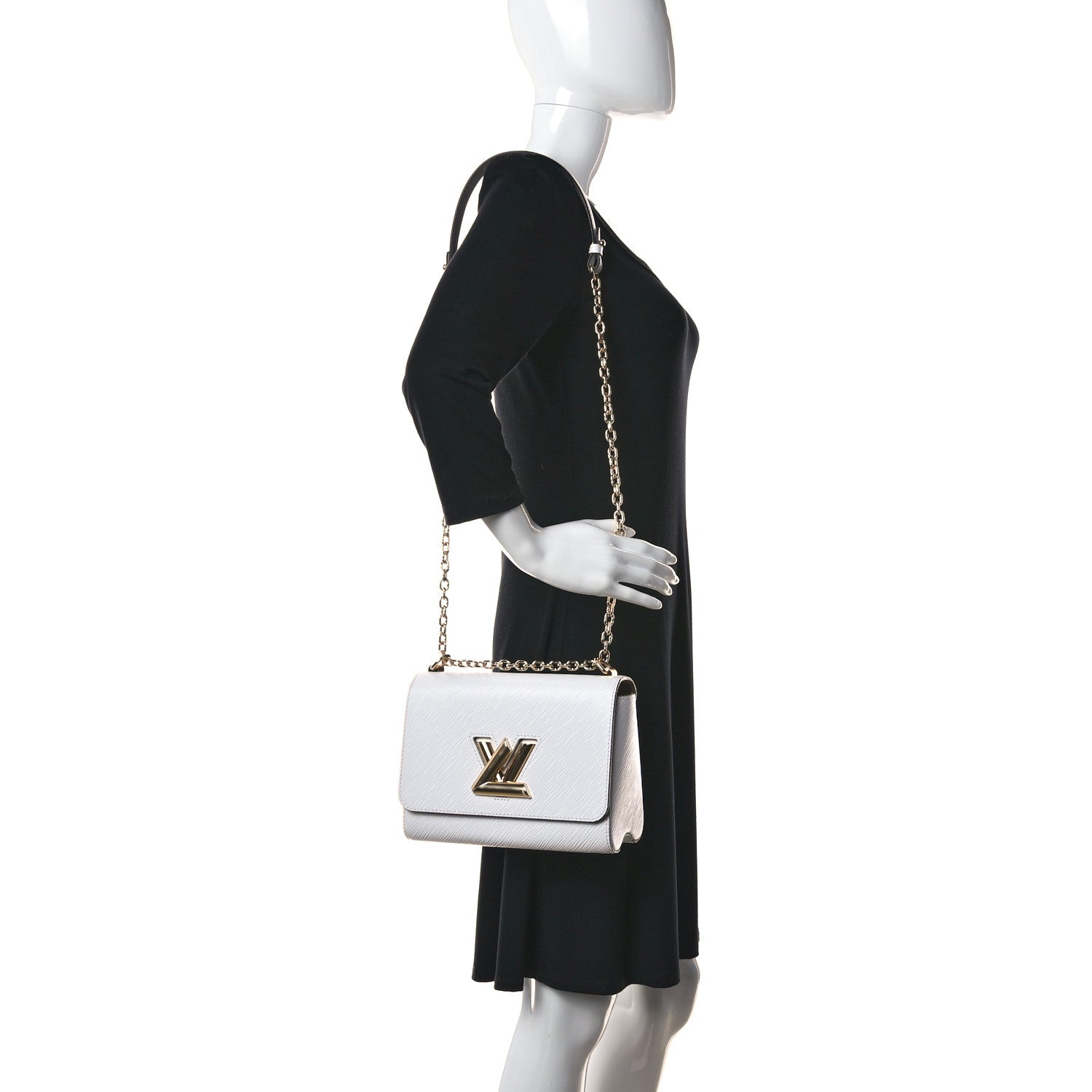 Louis Vuitton Epi Twist Shoulder Bag PM White 2 of 10