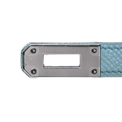 Hermes Epsom Kelly Longue Wallet Bleu Zephyr 10 of 16