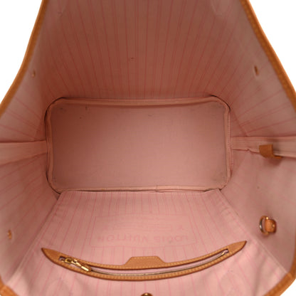 Louis Vuitton Damier Azur Neo Neverfull MM Rose Ballerine 5 of 15
