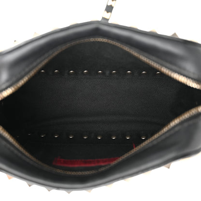 Valentino Garavani Calfskin Rockstud Camera Crossbody Bag Black 5 of 12