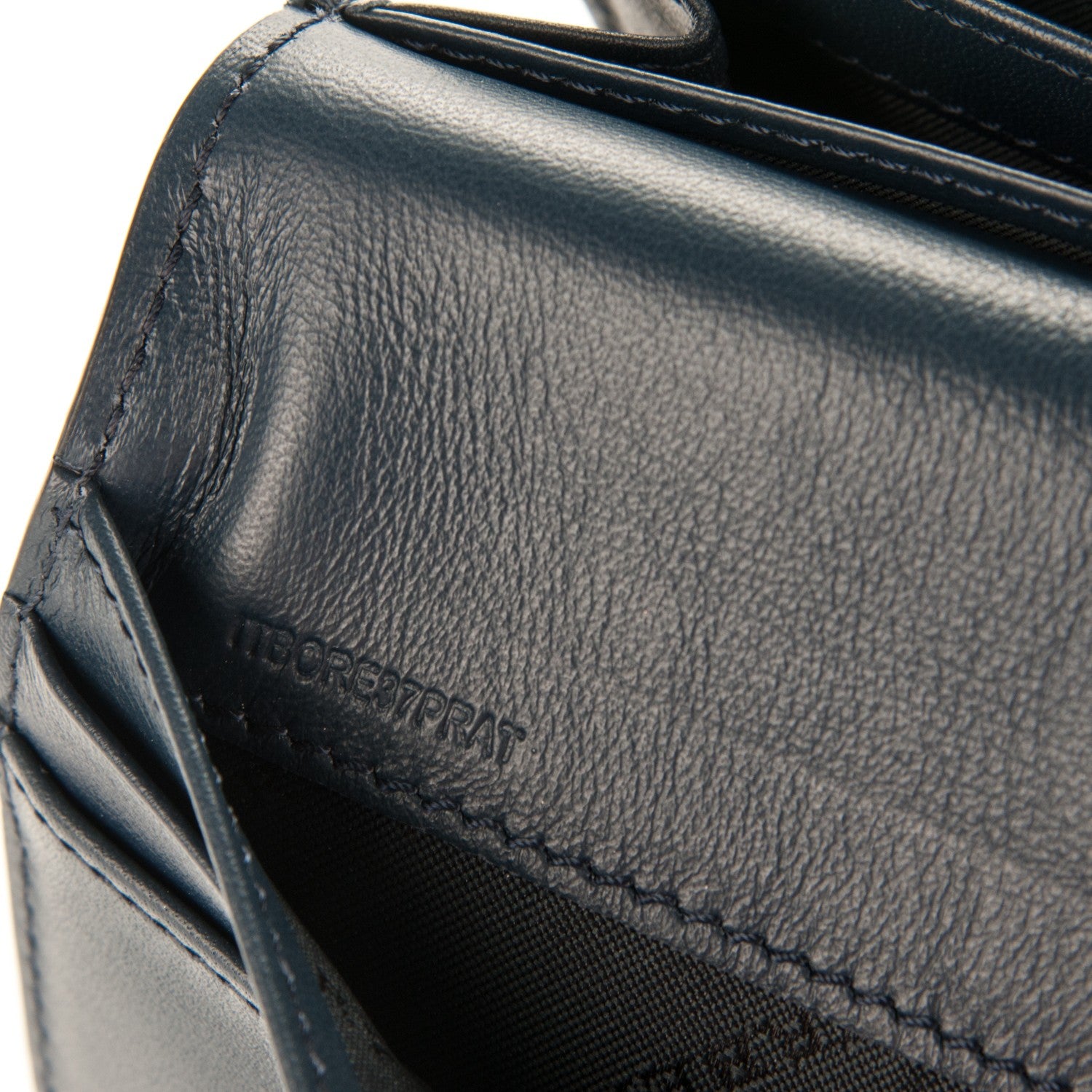 Burberry Calfskin Horseferry Check Porter Continental Wallet Navy 7 of 7