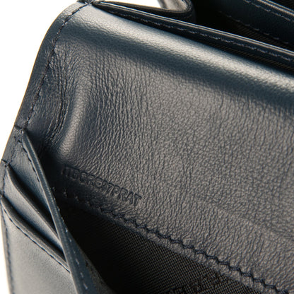 Burberry Calfskin Horseferry Check Porter Continental Wallet Navy 7 of 7