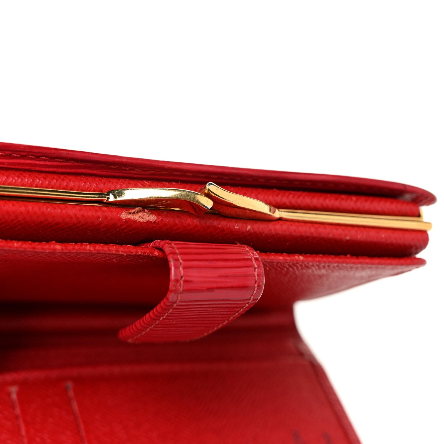 Louis Vuitton Epi French Purse Wallet Castillan Red 9 of 9