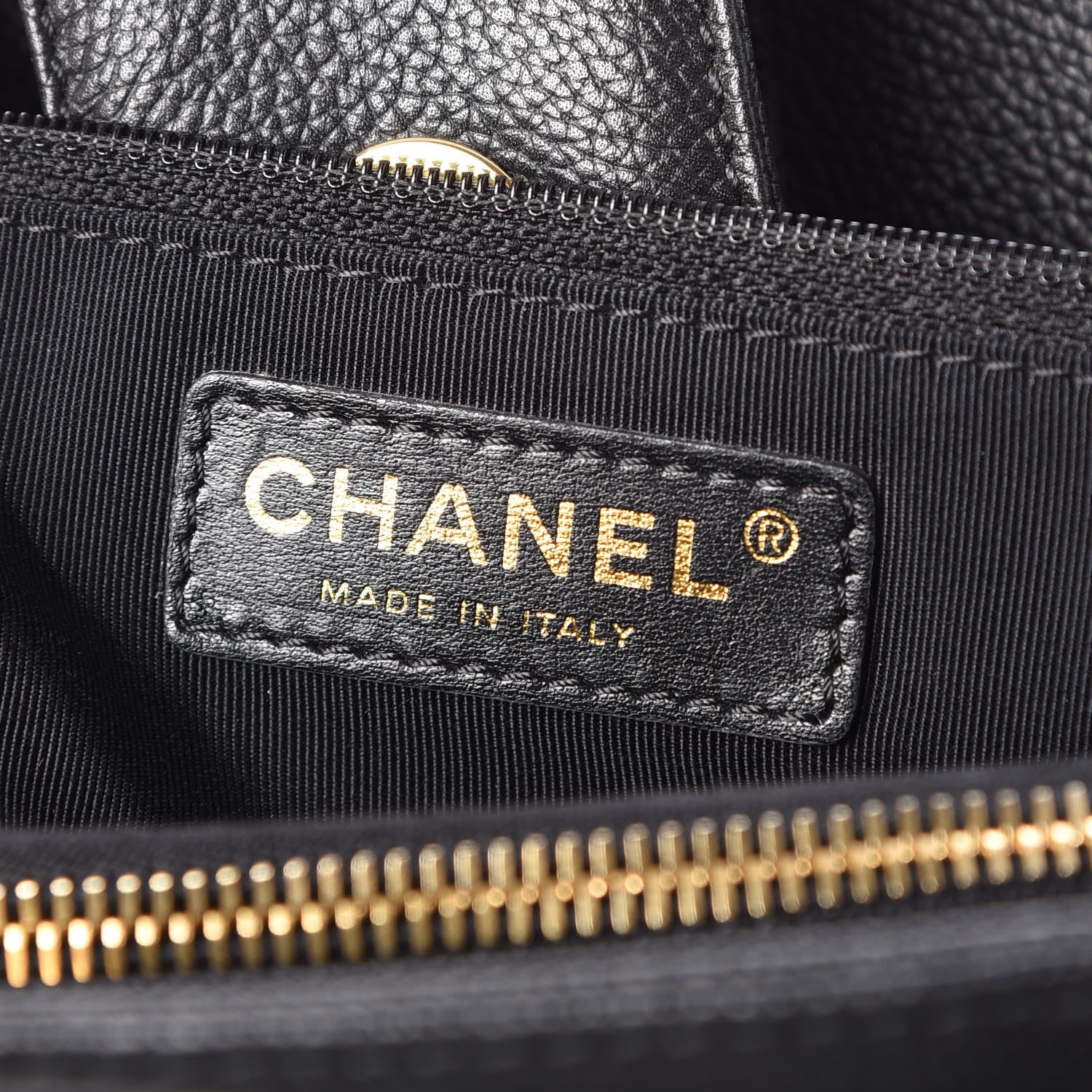 Chanel Calfskin Cerf Executive Shopper Tote Black 7 of 11