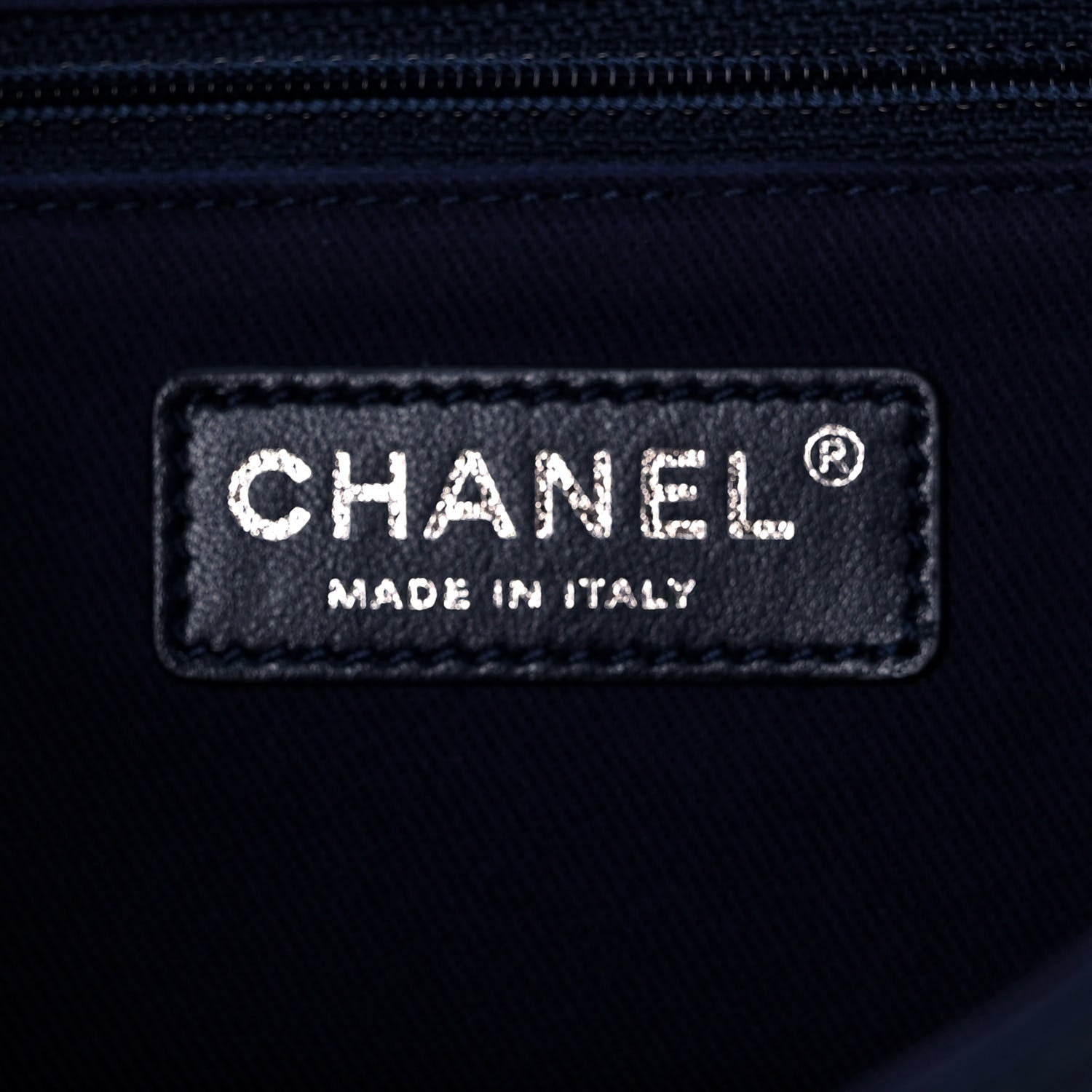 Chanel Calfskin Stitched Flap Bag Navy 6 of 12