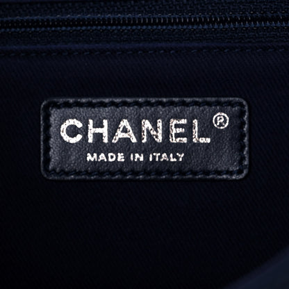Chanel Calfskin Stitched Flap Bag Navy 6 of 12