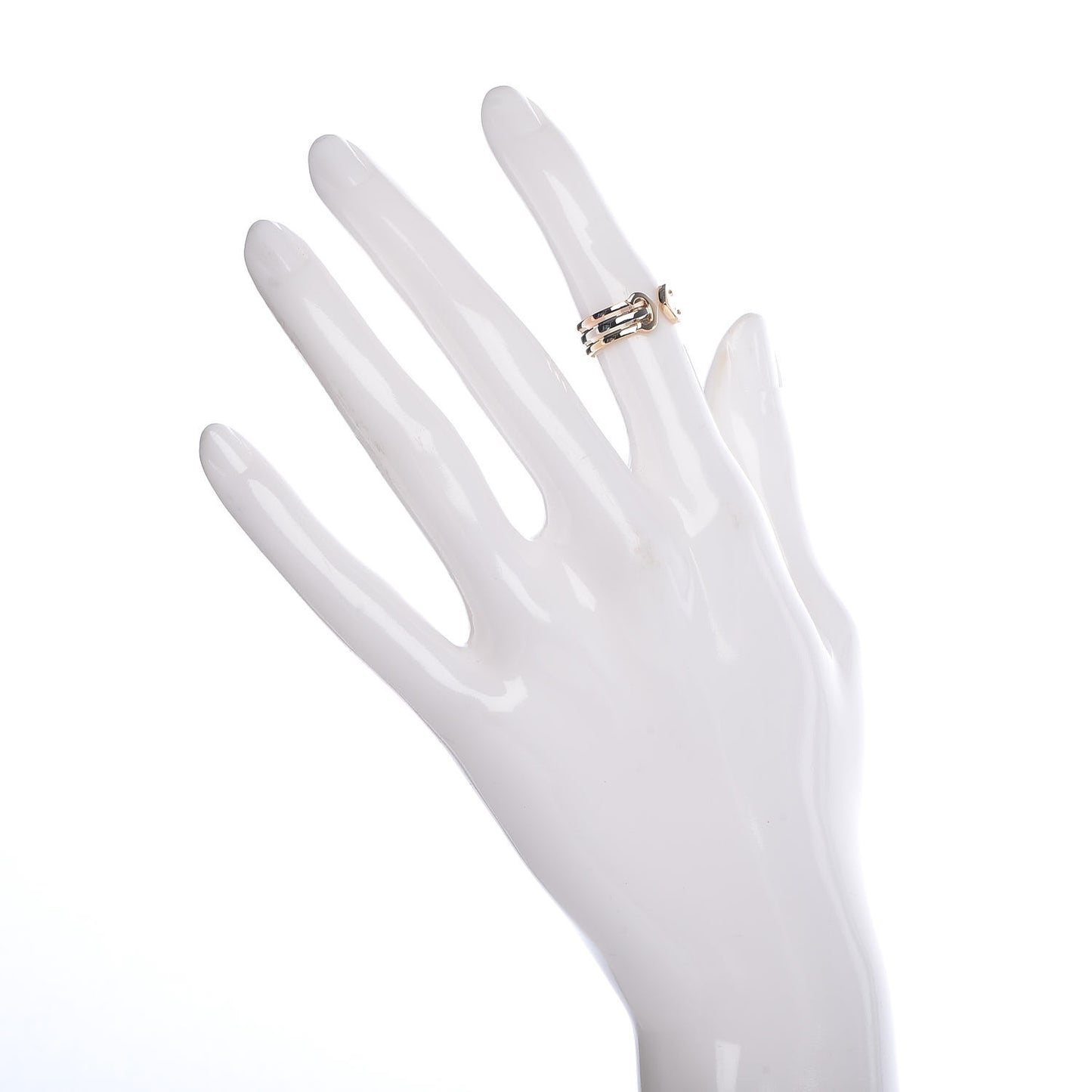 18K Pink Yellow White Gold C De Ring 48 4.5