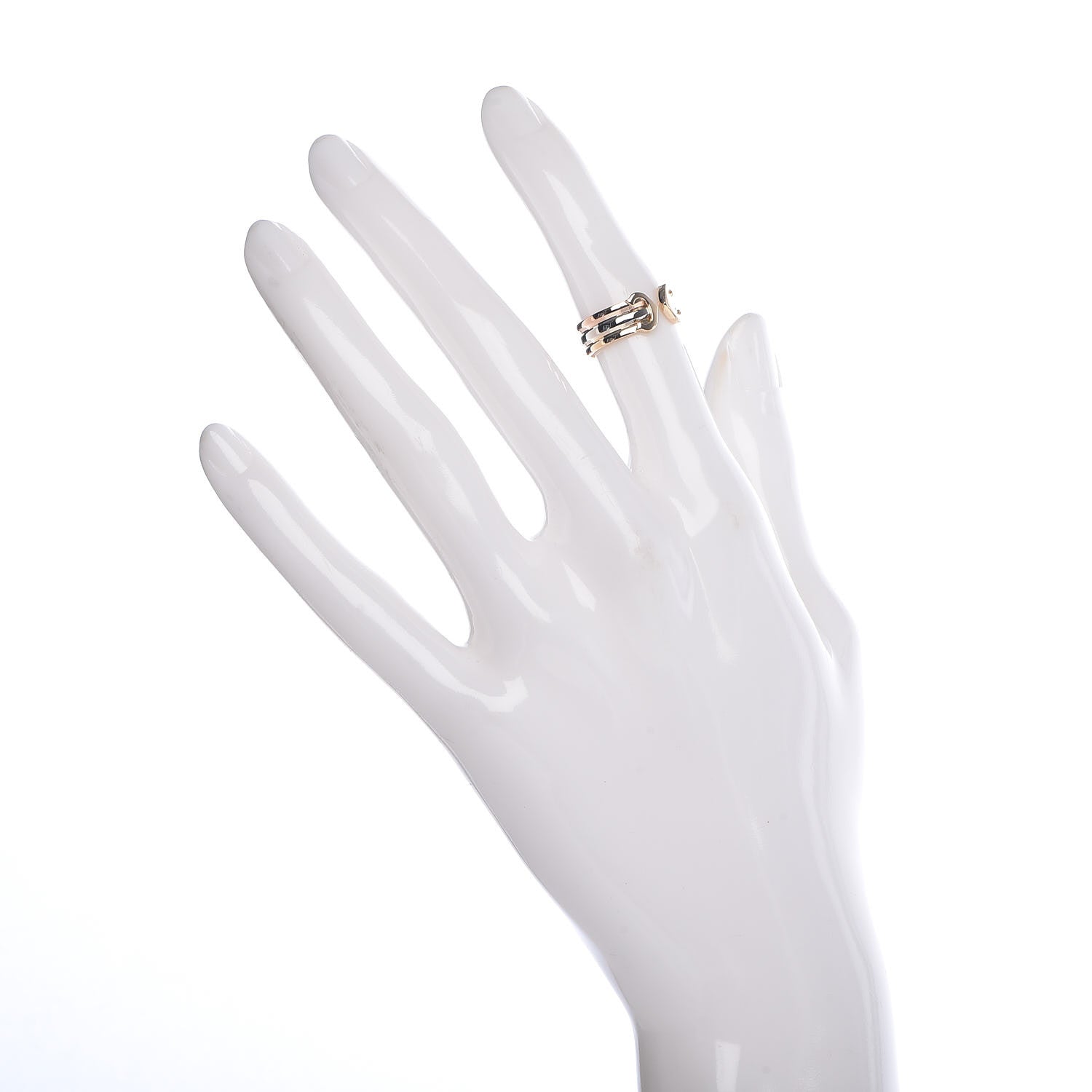 Cartier 18K Pink Yellow White Gold C De Ring 48 4.5 2 of 5