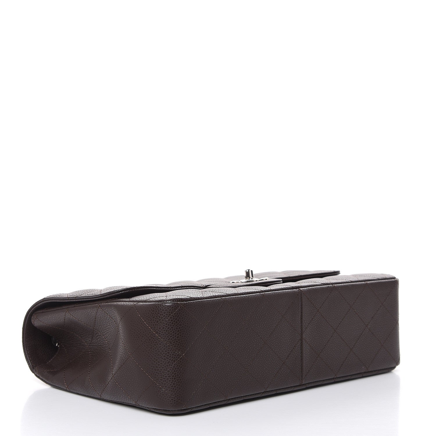 Chanel Caviar Quilted Jumbo Single Flap Dark Brown 4 of 11