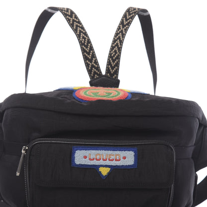 Gucci Nylon 80s Logo Patch Belt Bag Black 8 of 10