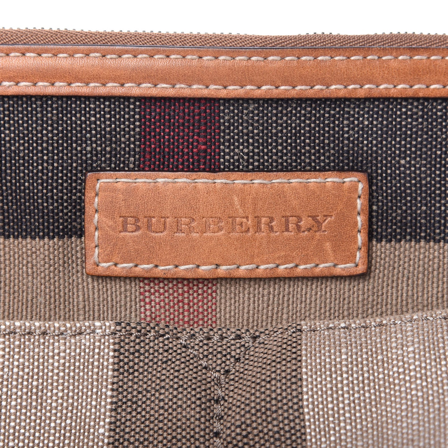 Canvas Mega Check Medium Ashby Hobo Saddle Brown