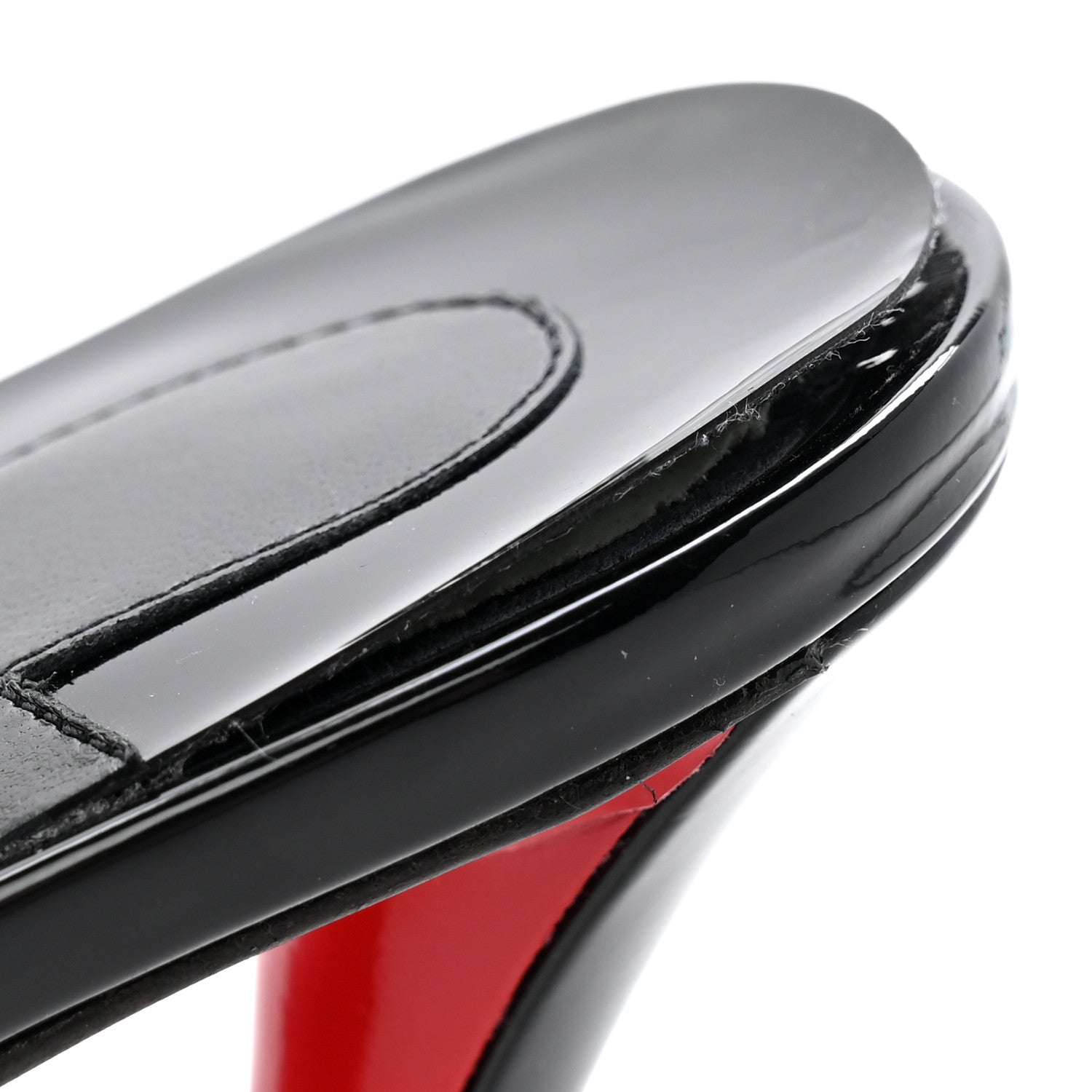 Christian Louboutin Patent Miss Z 100 Mule 38.5 Black 9 of 10