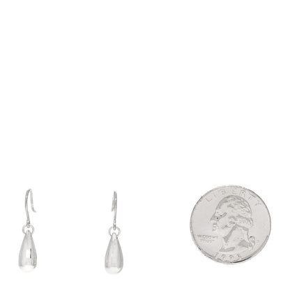Tiffany Sterling Silver Elsa Peretti Teardrop Earrings 2 of 3