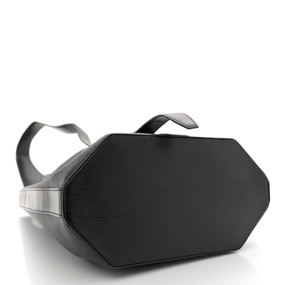 Louis Vuitton Epi Sac a Dos Drawstring Bag Black 5 of 12