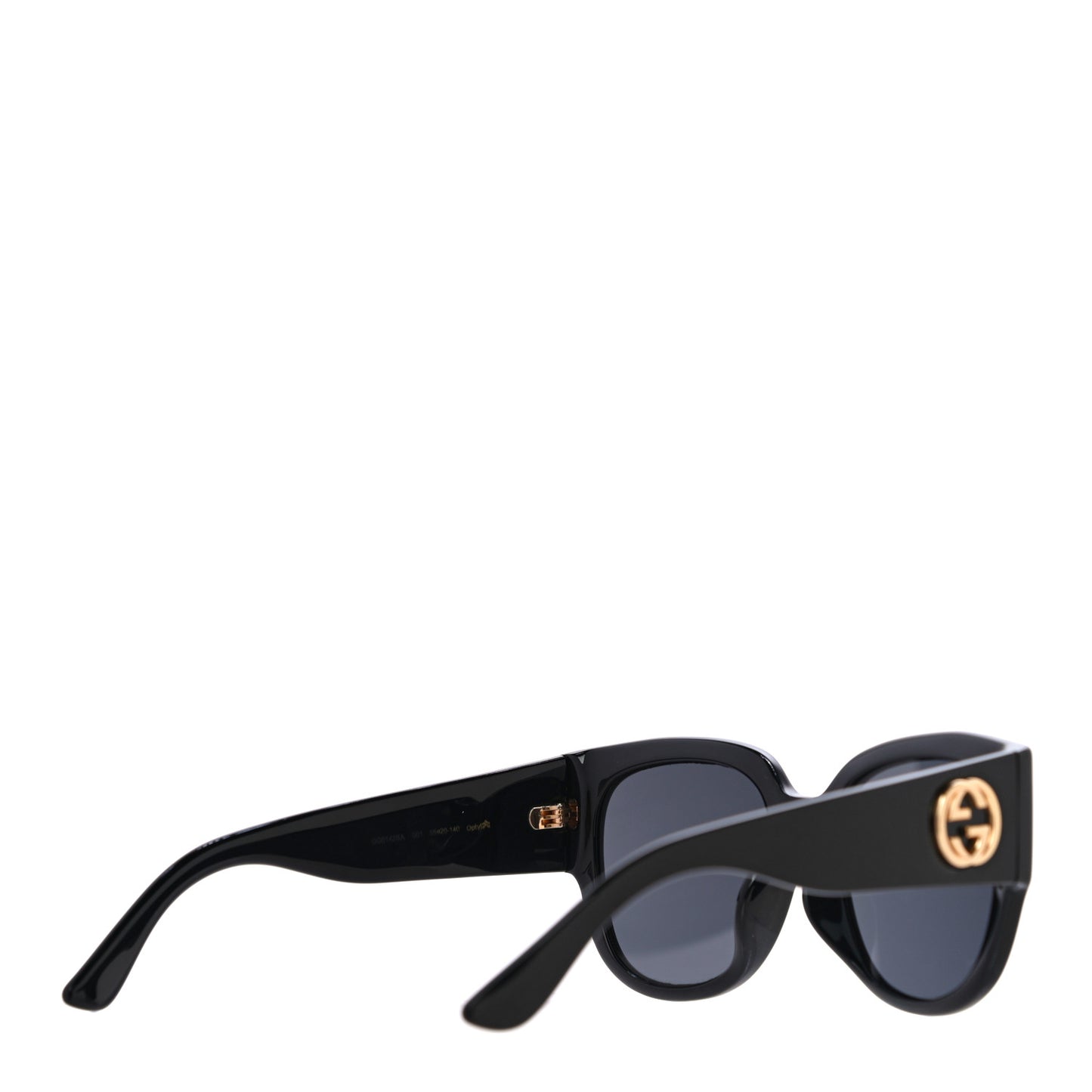 Acetate Square Frame Sunglasses GG0142SA Black