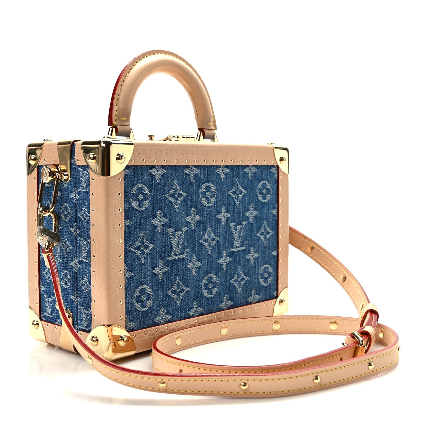 Monogram Denim Petite Valise Blue