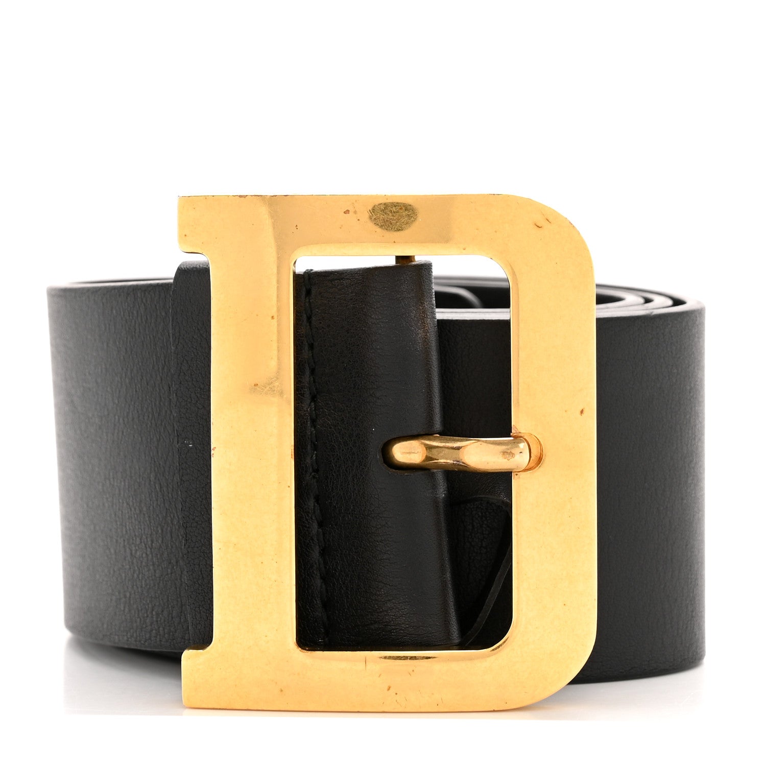 Christian Dior Calfskin Diorquake Belt 80 32 Black 1 of 8