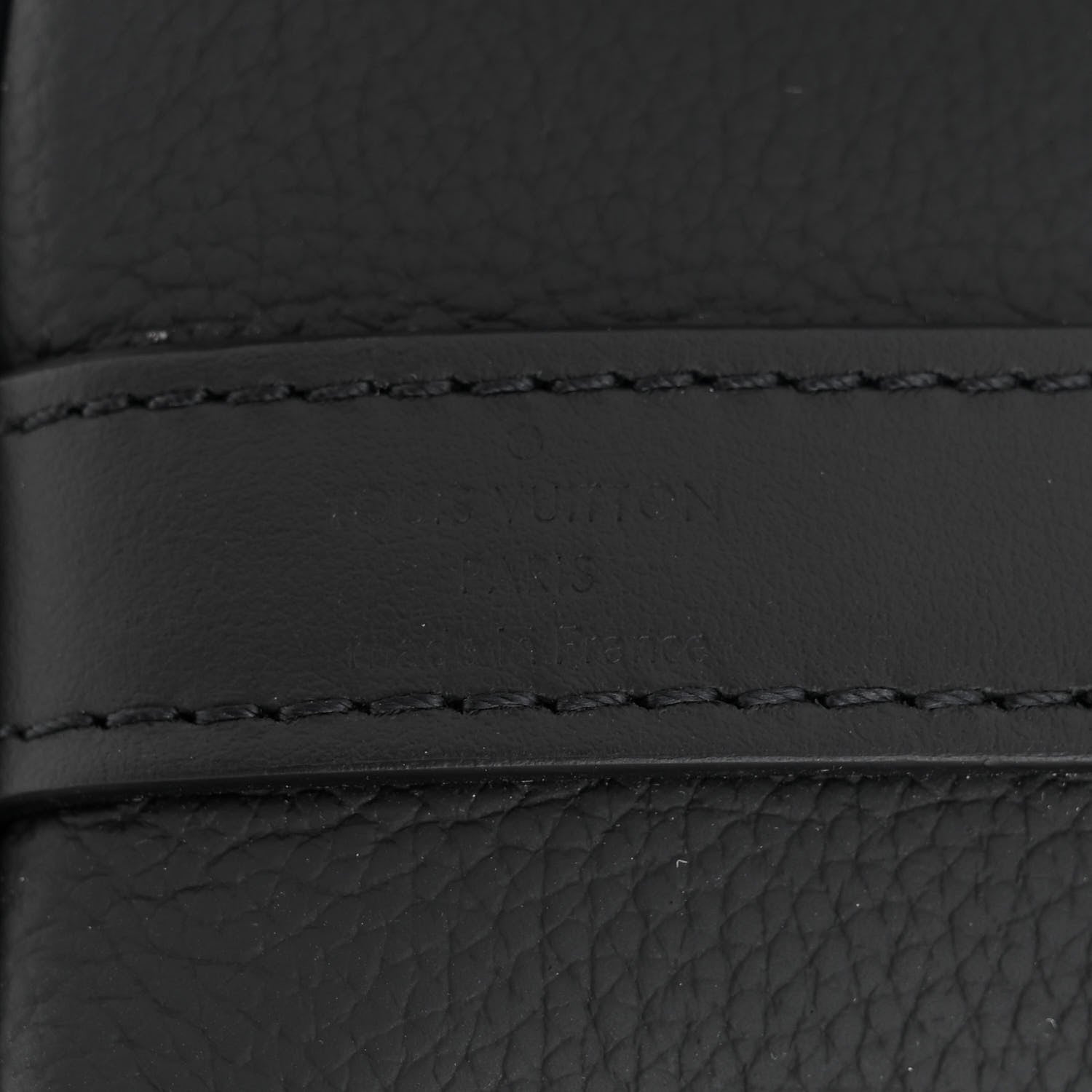 Louis Vuitton Calfskin Aerogram Takeoff Briefcase Black 6 of 10