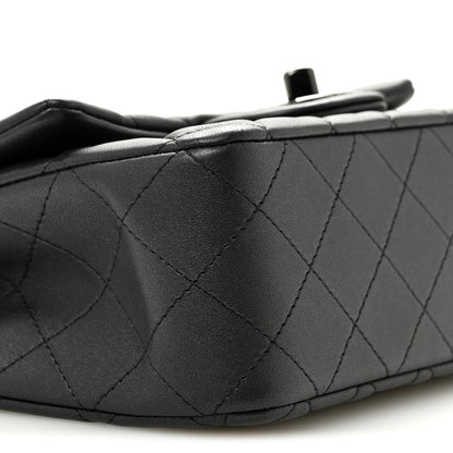Chanel Lambskin Quilted Mini Rectangular Flap So Black 9 of 11