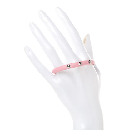 Louis Vuitton Calfskin Yummy LV Bracelet 17 Pink 2 of 8