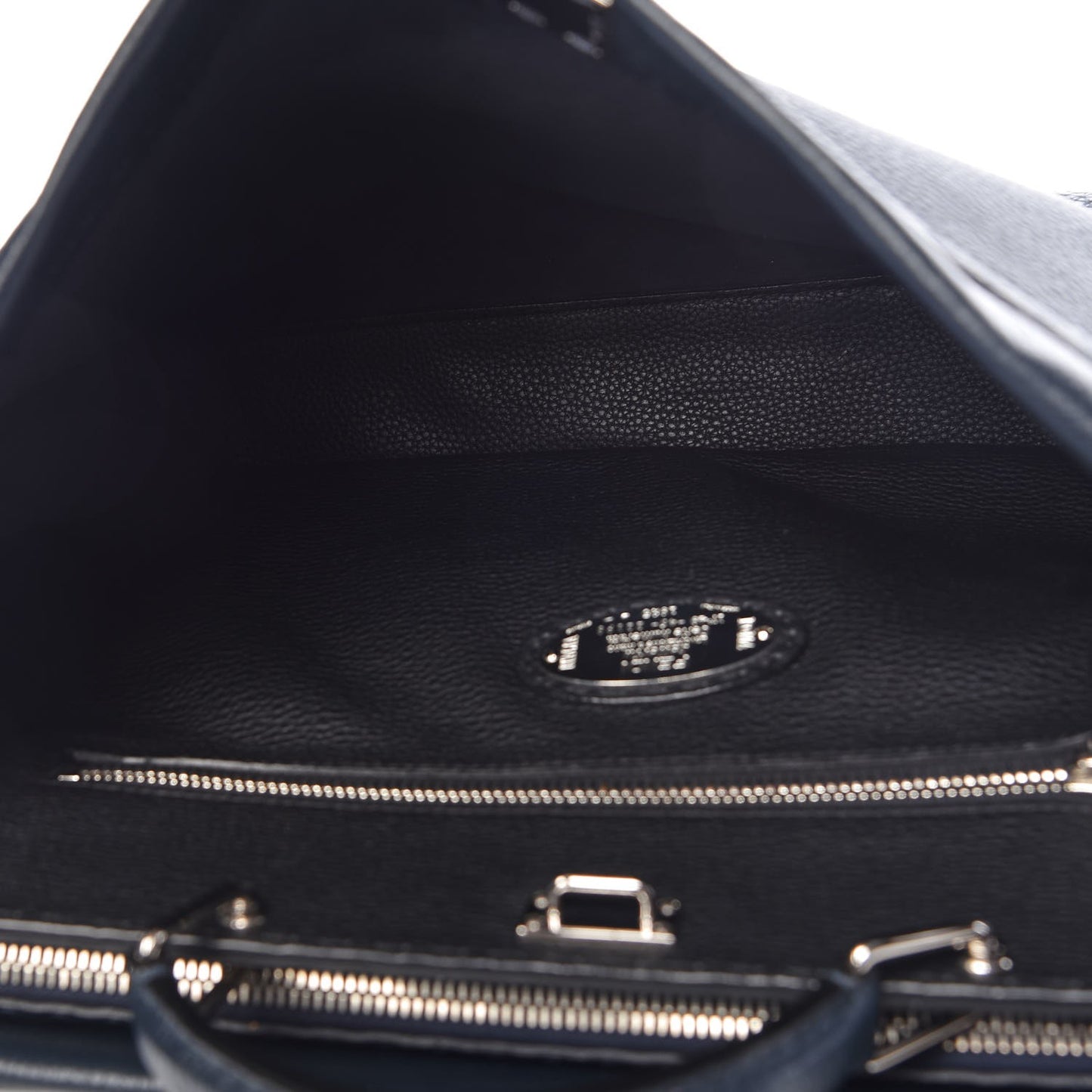 Cuoio Romano Selleria Bi-Color Large Mens Peekaboo Iconic Essential Satchel Lavagna Black