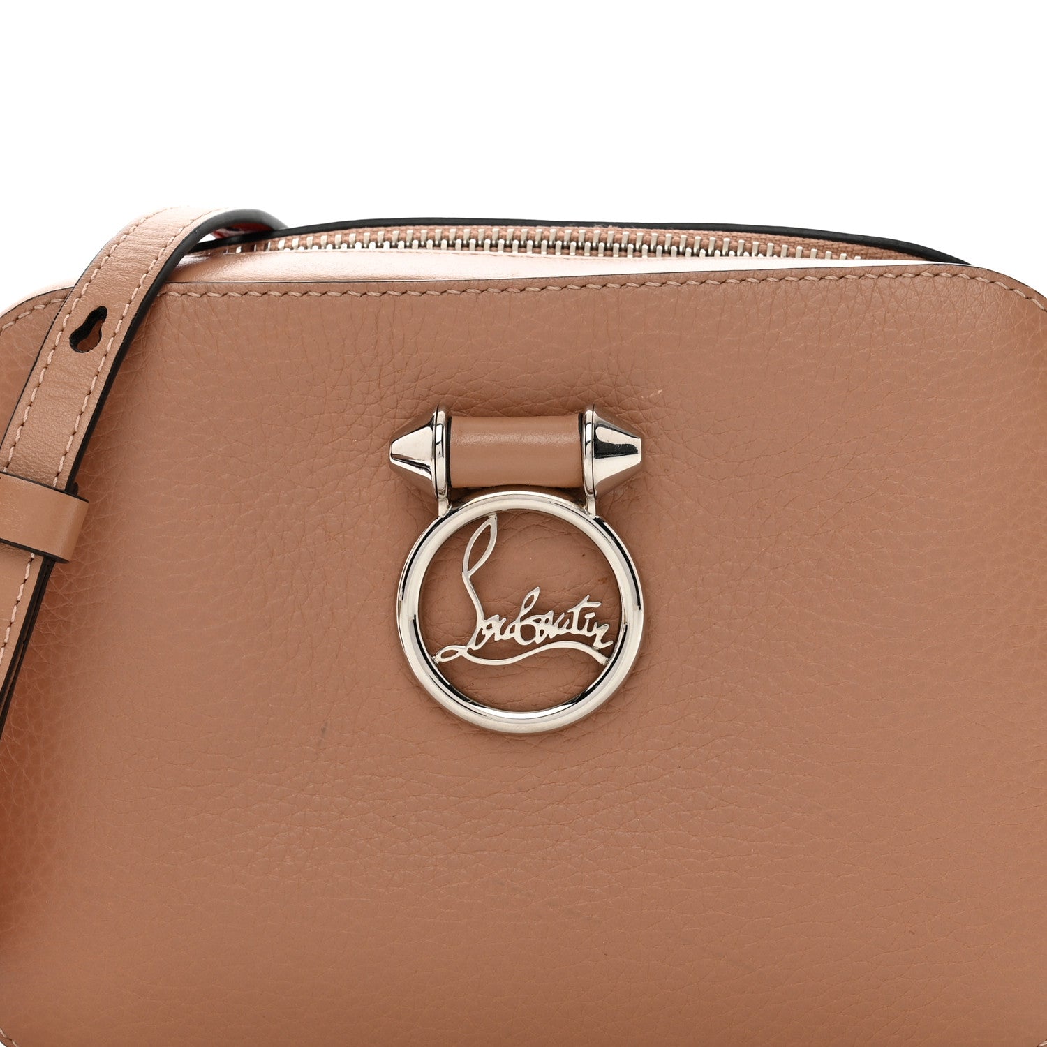 Christian Louboutin Calfskin Mini Rubylou Crossbody Nude 5 of 10