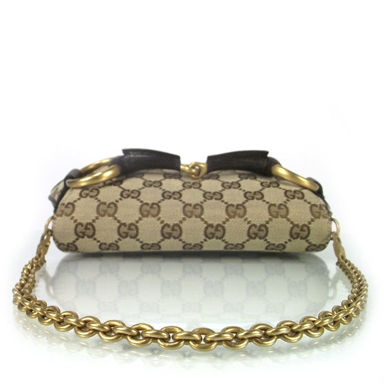 Monogram Horsebit Clutch Ebony