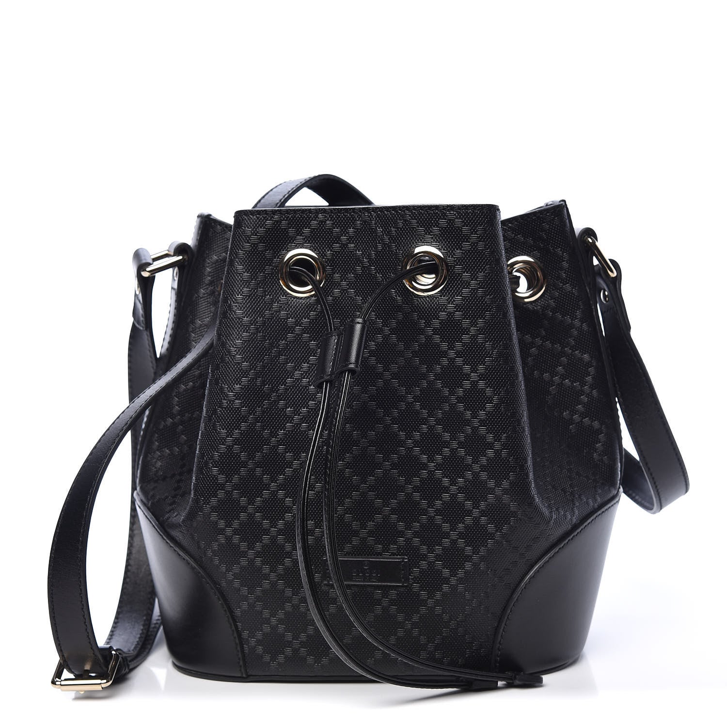 Gucci Bright Diamante Small Bucket Bag Black 1 of 11